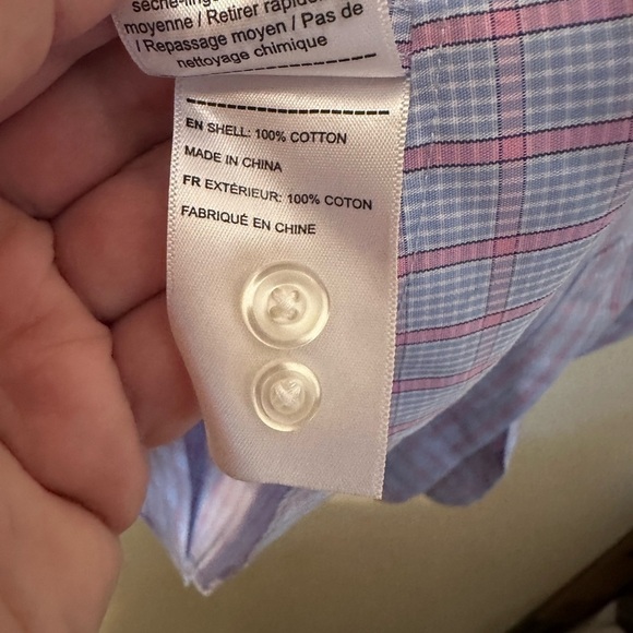 Untuckit‎ Shirt  XXXL Blue Plaid Arrigoni Regular Fit Wrinkle Free Long Sleeve - Picture 4 of 5